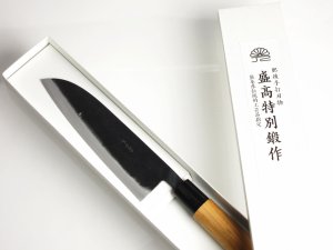 画像3: 三徳包丁 170mm 青紙 ベーシックシリーズ/切れ味抜群　無料研ぎ直し券付き